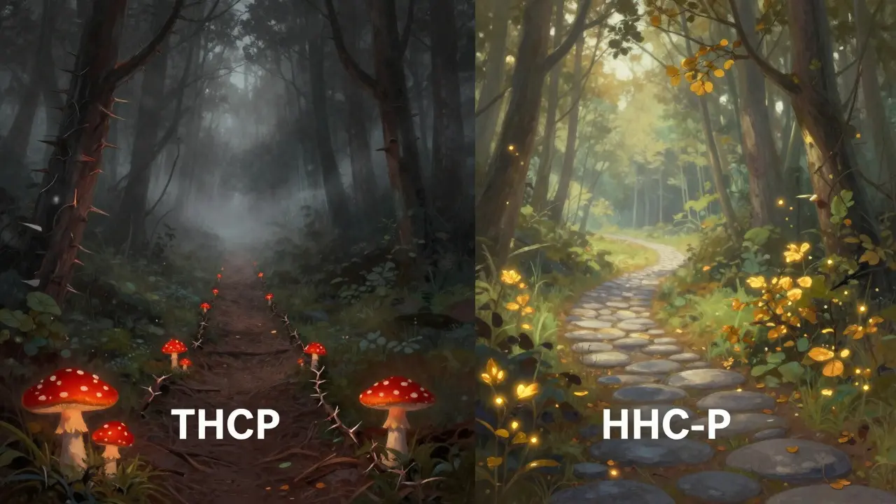 Cesta v lese: jedna nebezpečná a temná, druhá klidná a osvětlená.