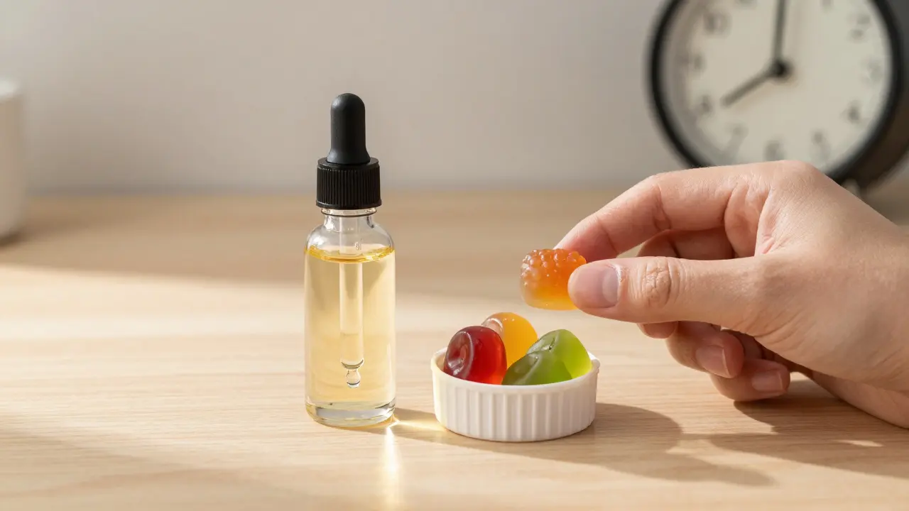 Jsou gumininky lepší než CBD olej? Praktické srovnání účinků, rychlosti a pohodlí