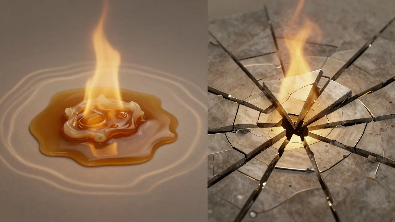 Dvě formy CBD: vosk taje a shatter se láme – kontrast struktur