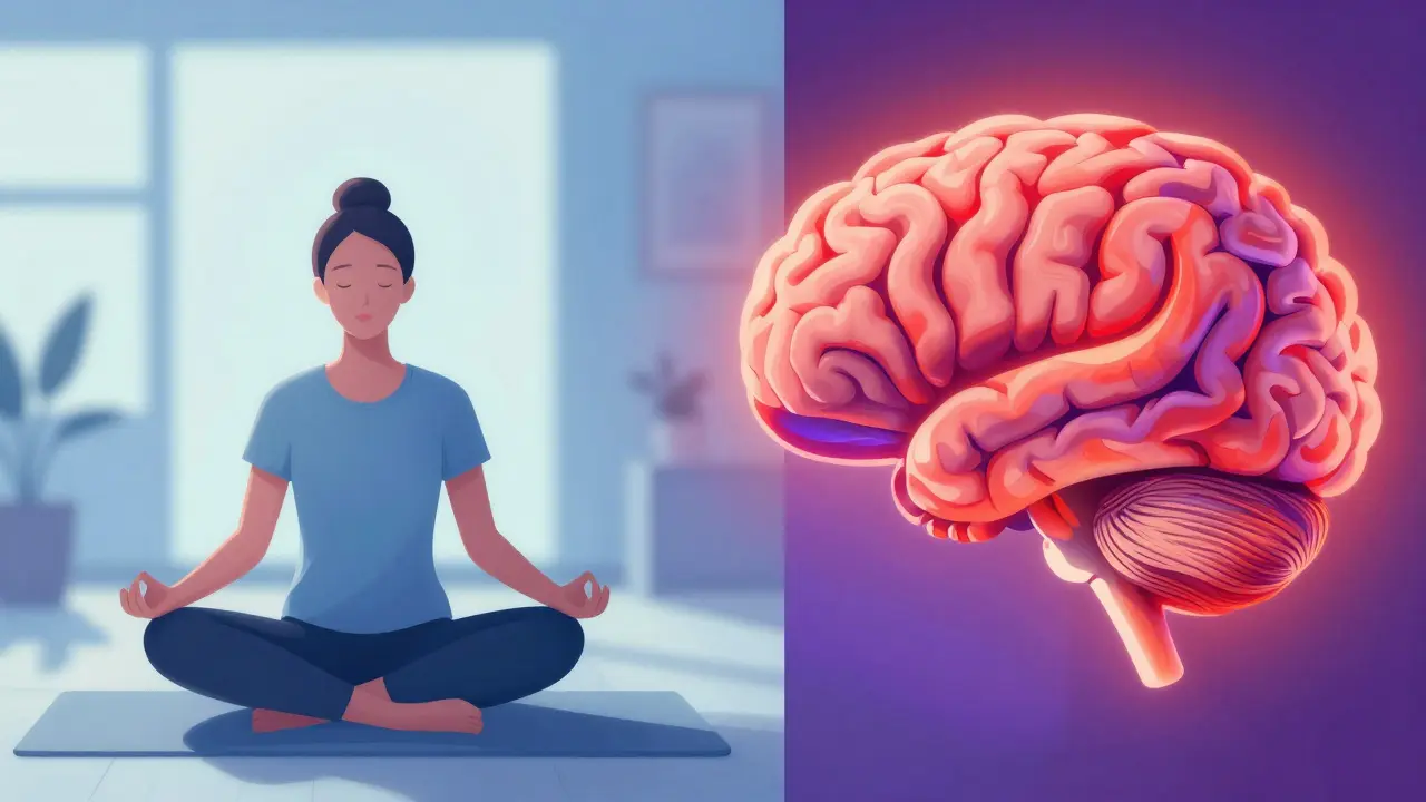 Kontrast mezi relaxací CBD a psychoaktivními účinky THC