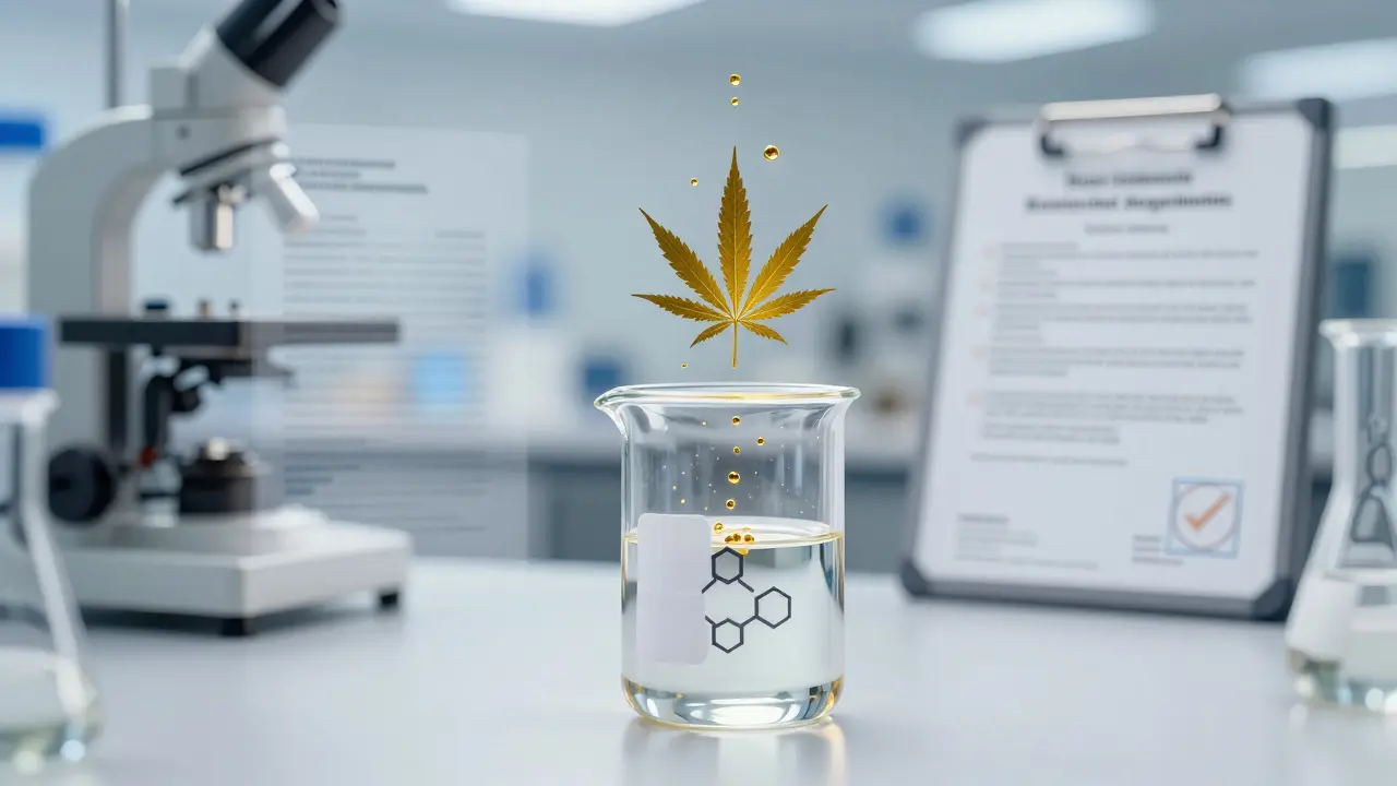 Laboratorní syntéza kanabinoidů s důrazem na kvalitu a legislativu.