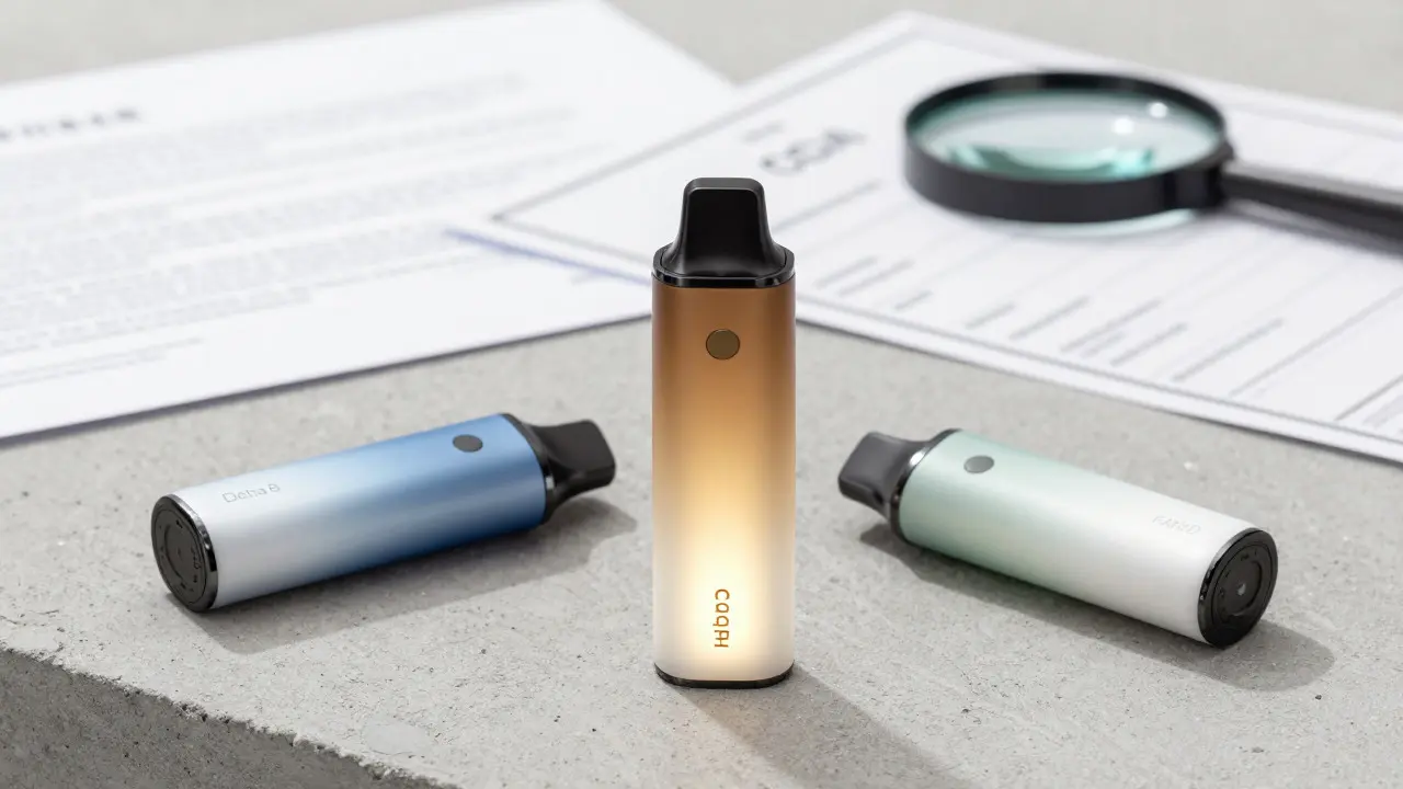 Vape penky s indikací různých kanabinoidů a důrazem na kvalitu