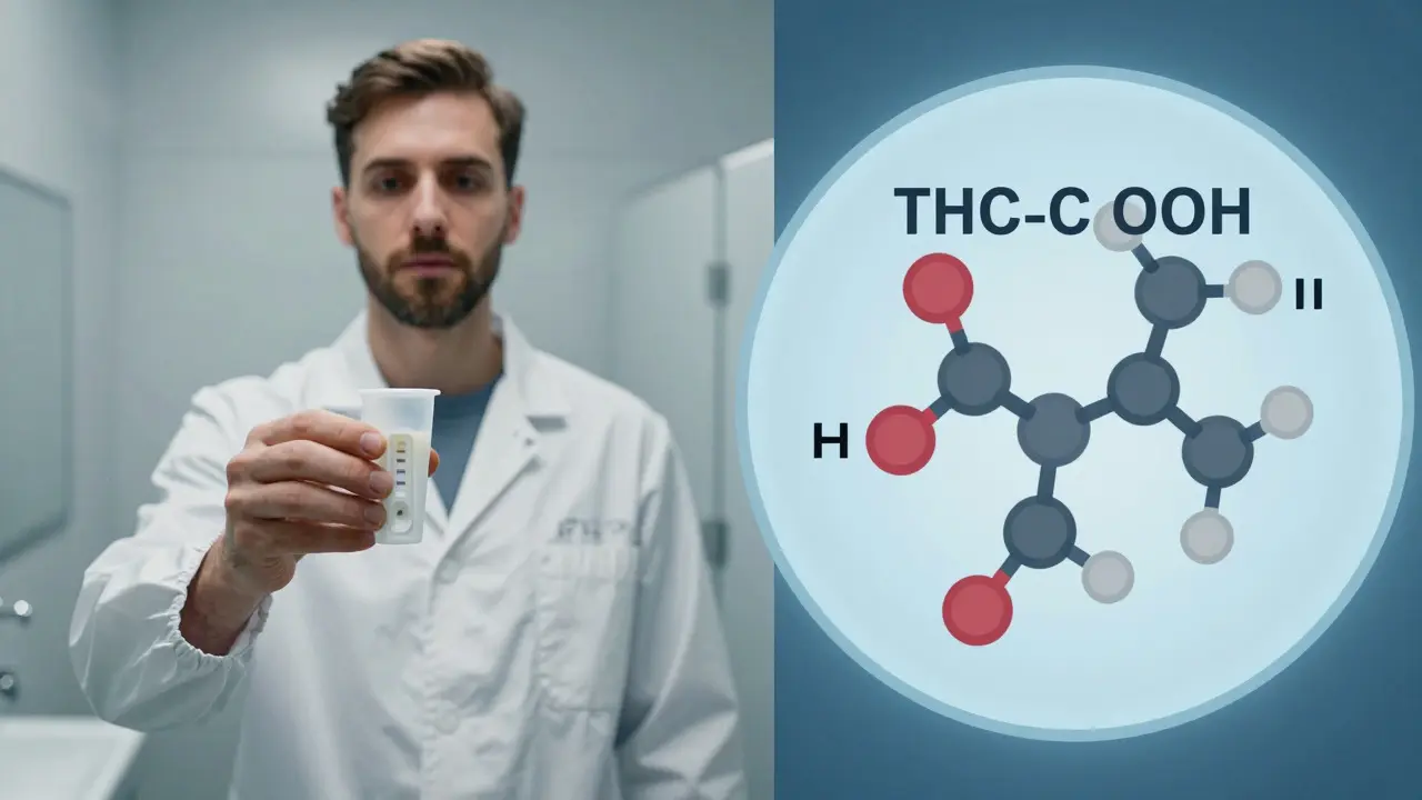Koncept testu moči a rozdílu mezi CBD a THC