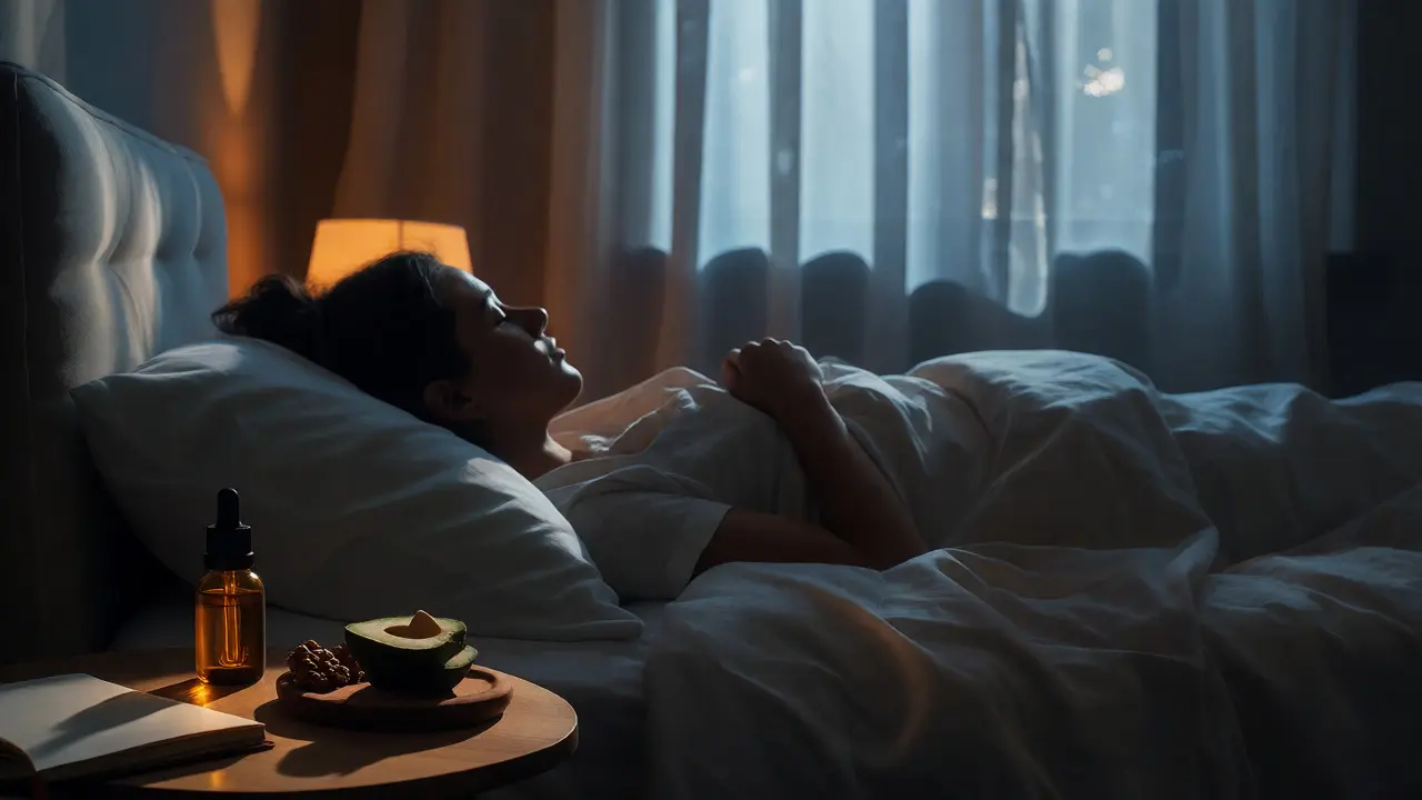 Peaceful sleep after using CBD oil